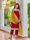 Shakti By Aanchi Vichitra Silk Kurti With Bottom Dupatta 